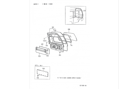 Rear flap - Glass